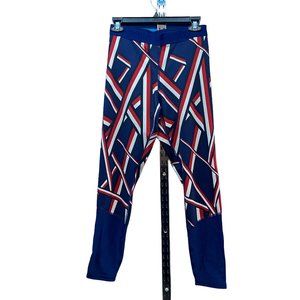 Tommy Hilfiger Sport Pants Women's Leggings Blue/Red- Size Medium